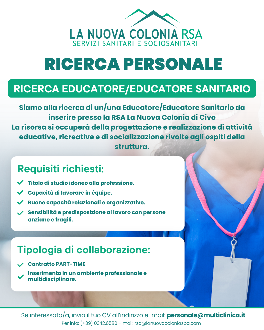 Ricerca Educatore per RSA