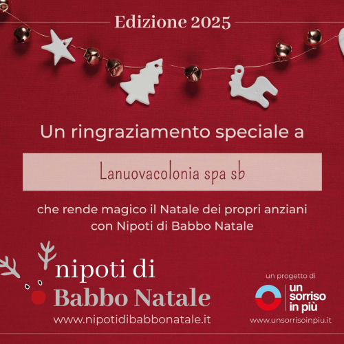 RSA La Nuova Colonia aderisce al progetto “Nipoti di Babbo Natale”
