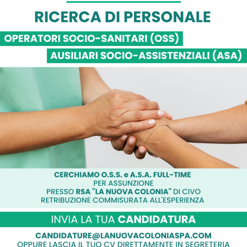 Ricerca di Personale: OSS e ASA